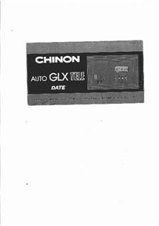 Chinon Auto GLX manual. Camera Instructions.